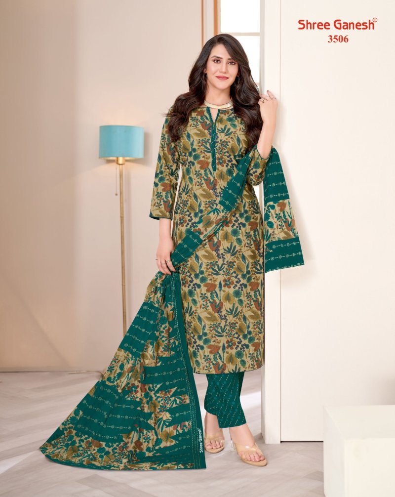 Samiyra Vol 25 By Shree Ganesh Cotton Printed Dress Material